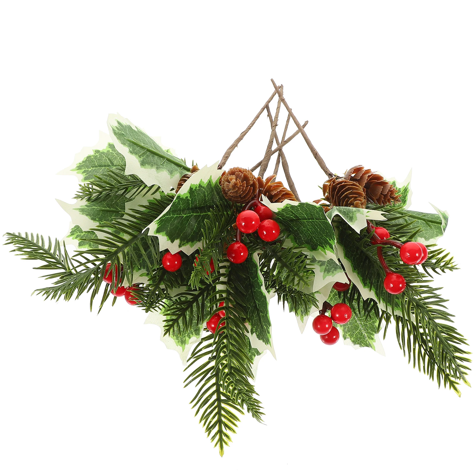 

10 Pcs Artificial Berry Filler Decor Christmas Vase Decor Bright ColorDIY Crafts Home Party Wedding DecorChristmas Tree Fake