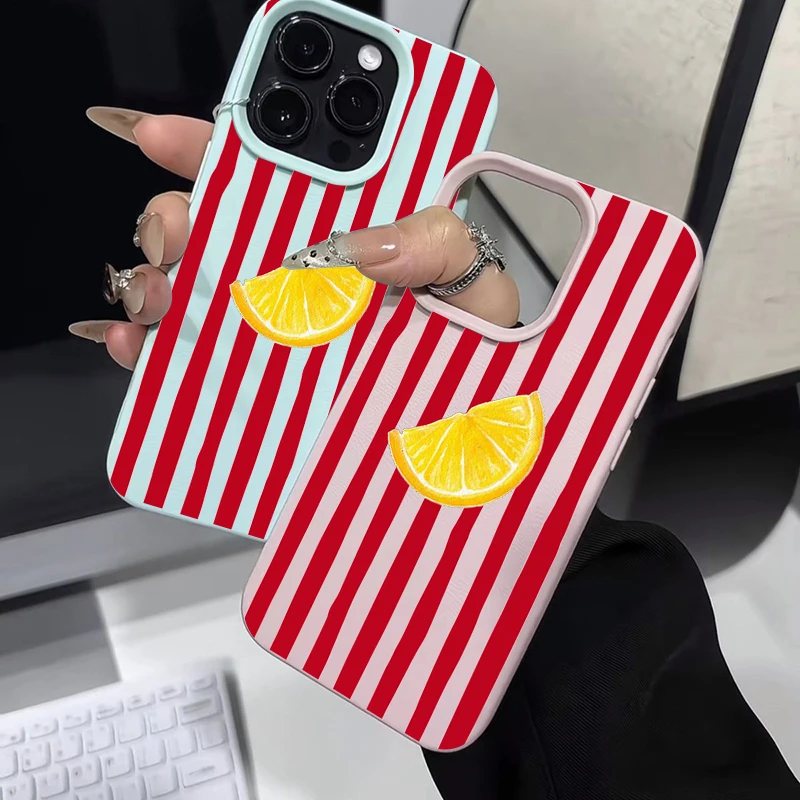 Fashion Lemon Pattern TPU Silicone Phone Case For iPhone 17 Pro 16 15 14 17 13 11 Pro Max 11 13 12 Plus XR Shockproof Soft Cover view 3