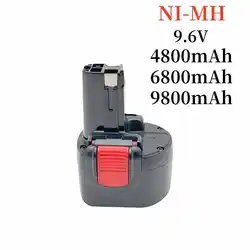 9.6V 4.8ah/6.8ah/9.8ah brand new nickel hydrogen rechargeable battery suitable for Bosch PSR 960 bh984 bat048 bat119 tool