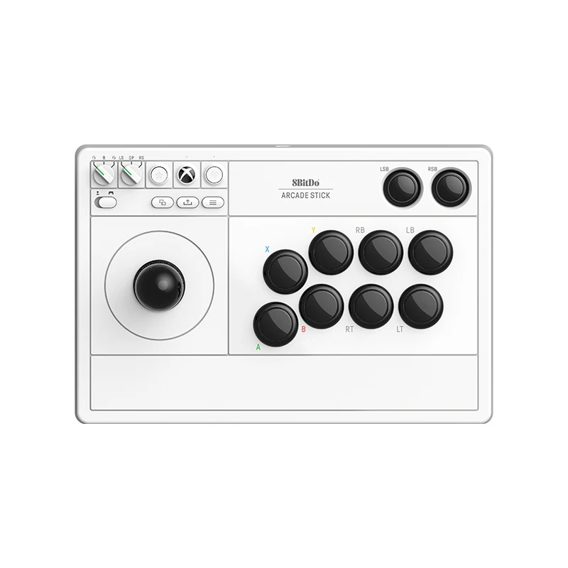 8bitdo Wireless 2.4g/Wired Arcade Stick With 3.5mm Audio Jack For Xbox Series X,Xbox Series S Xboxone And Windows 10 Pc Games