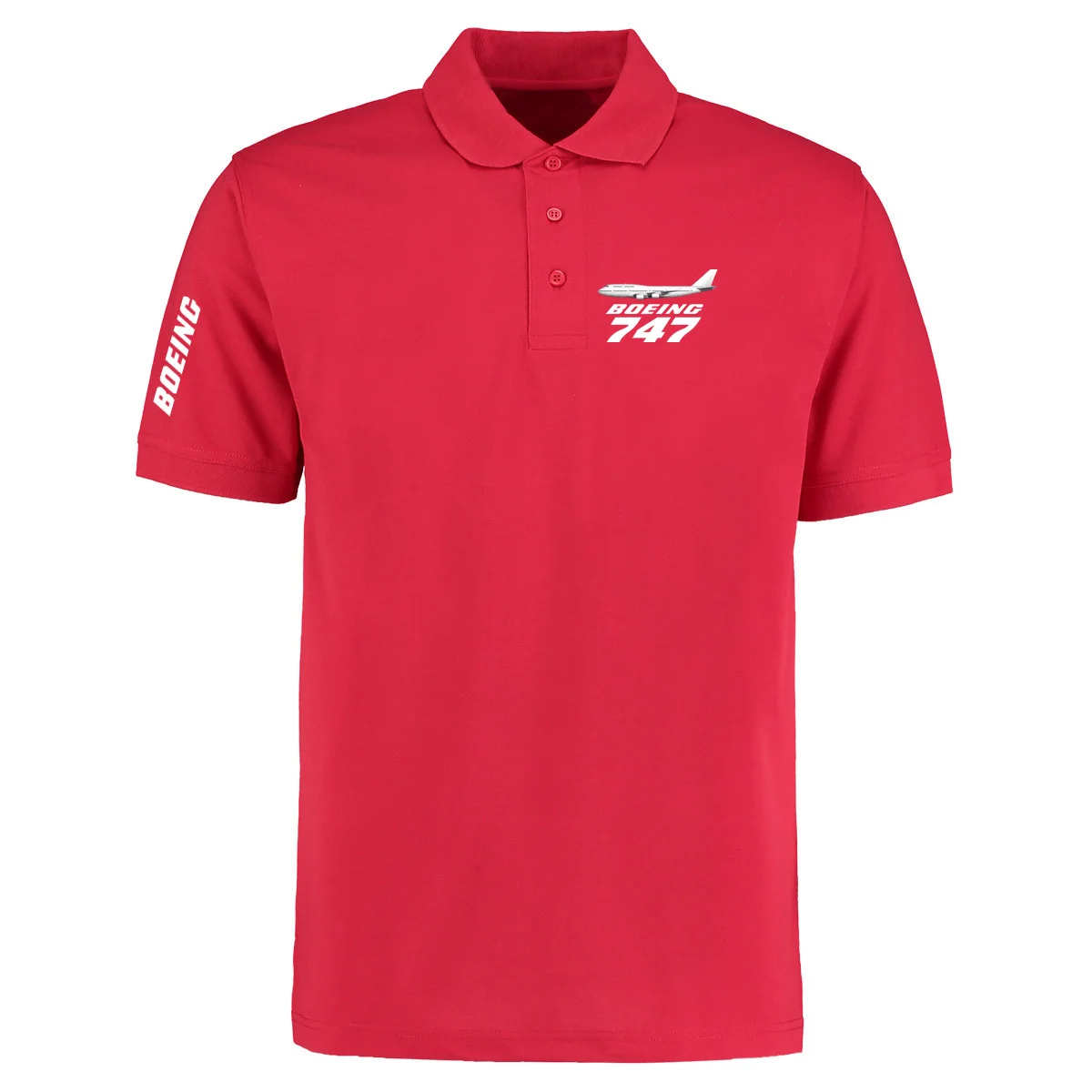 The Boeing 747 Aviation Aircraft Flight Pilots Cotton Men Polo Shirts T-Shirts Tops Tees