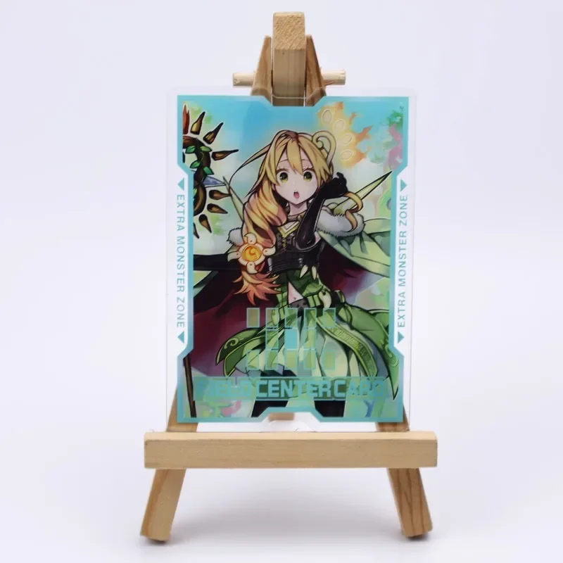 YuGiOh-caja de almacenamiento de tarjetas de cuero hecha a sí misma con personajes de animación de domador de bestia espiritual, tarjetas de juego clásicas de Anime, juguete