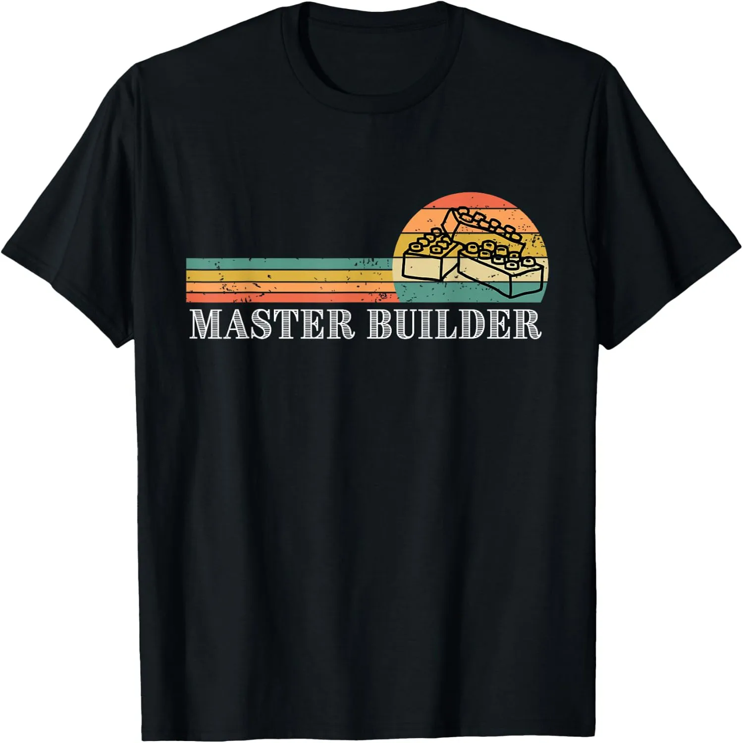 Master Builder - Block Building Kids Adults Birthday Gift T-Shirt Small graphic tee, men’s, women’s, halloween shirt,