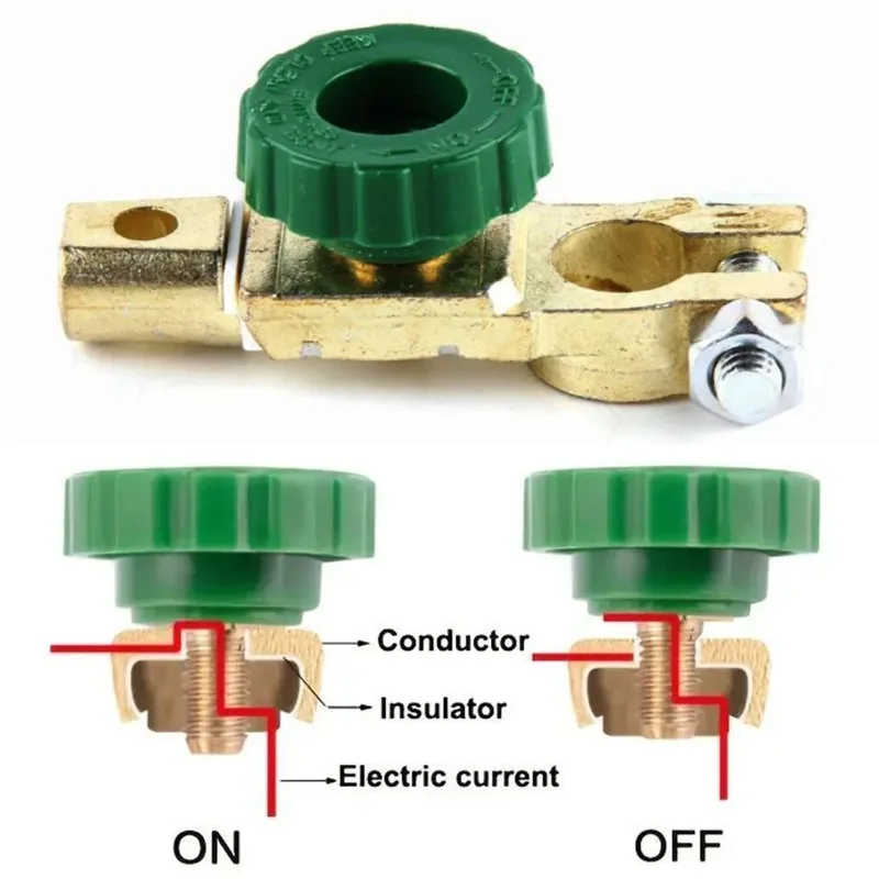 Novo interruptor universal de bateria de carro, interruptor de ligação terminal de bateria, interruptor de desligamento de bateria de carro, protetor de desconexão de corte rápido rv