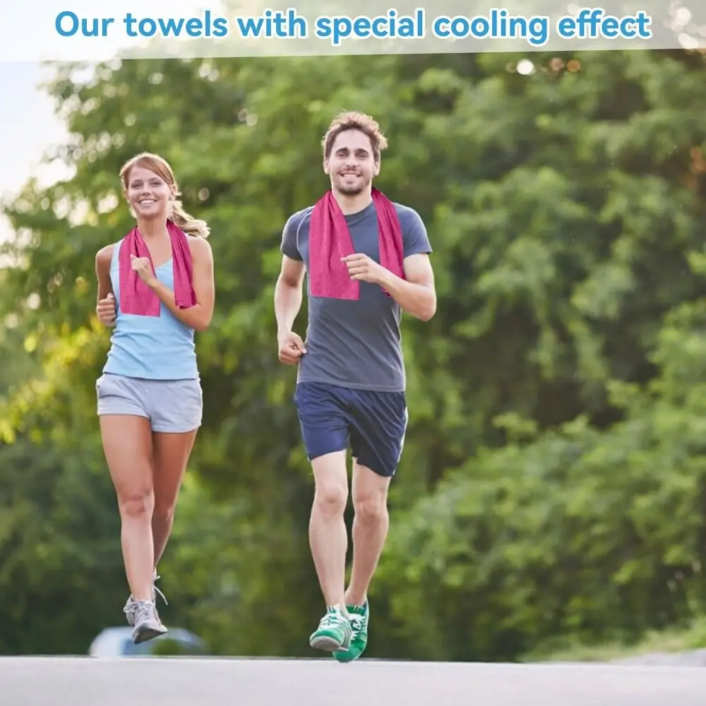 Breathable Cooling Towel Quick Drying Lightweight Microfiber Towels Sunstroke Prevention Ultra Soft Yoga Swimming Gym Towel