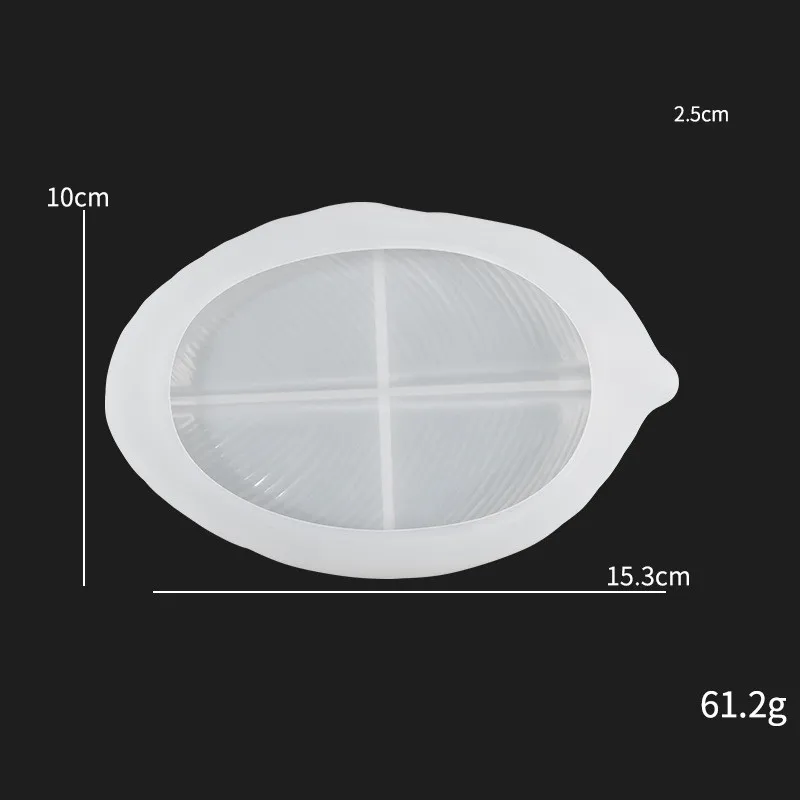 1pc DIY Leaf Organizer Tray Silicone Mold Leaf Mirror Organizer Crystal Tray Resin Silicone Mold Leaf Tray Organizer Tray Molds