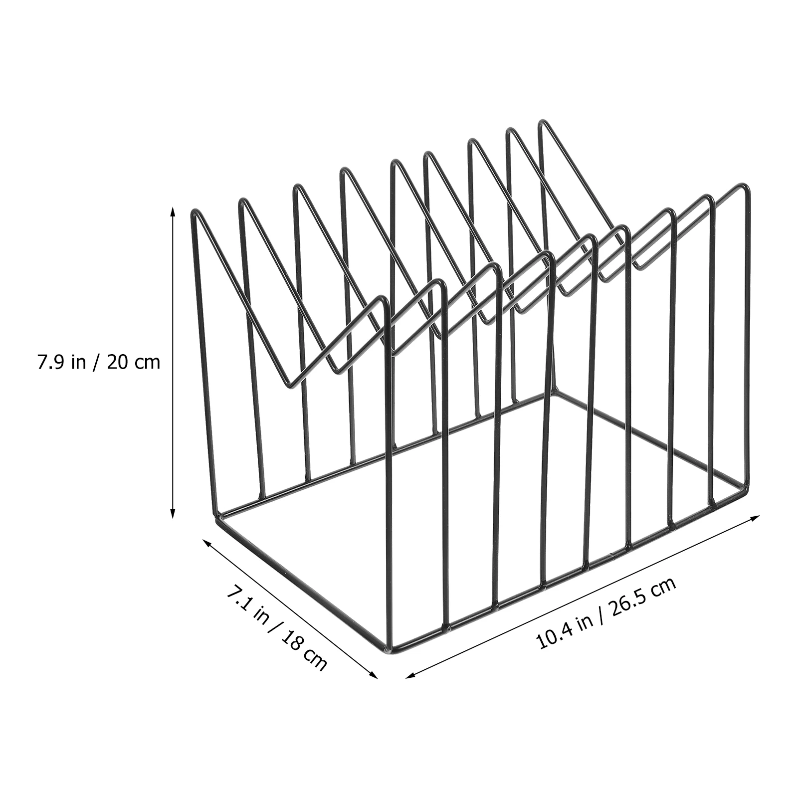 

Iron Magazine Display Rack Desktop Newspaper Shelf Tabletop Organizer Vinyl Record Storage Shelf For Home Office Decor