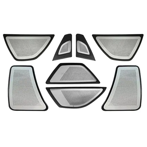 2010-2017 BMW 5 시리즈 F10 F11 F18 경적 LED 주변 조명 조명 스피커 커버 빛나는 트위터 커버에 적합