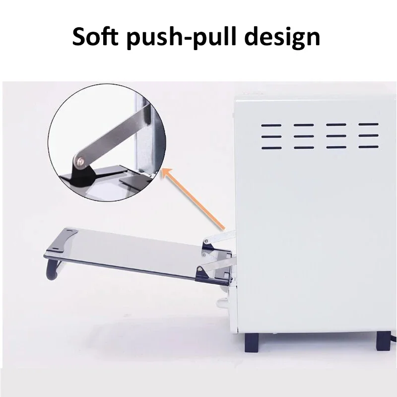 Стерилизатор высокой температуры из нержавеющей стали на 10 л. Шкаф для сухого распределения тепла с 2 слоями быстрого нагрева и таймером для инструментов для ногтей/салона.