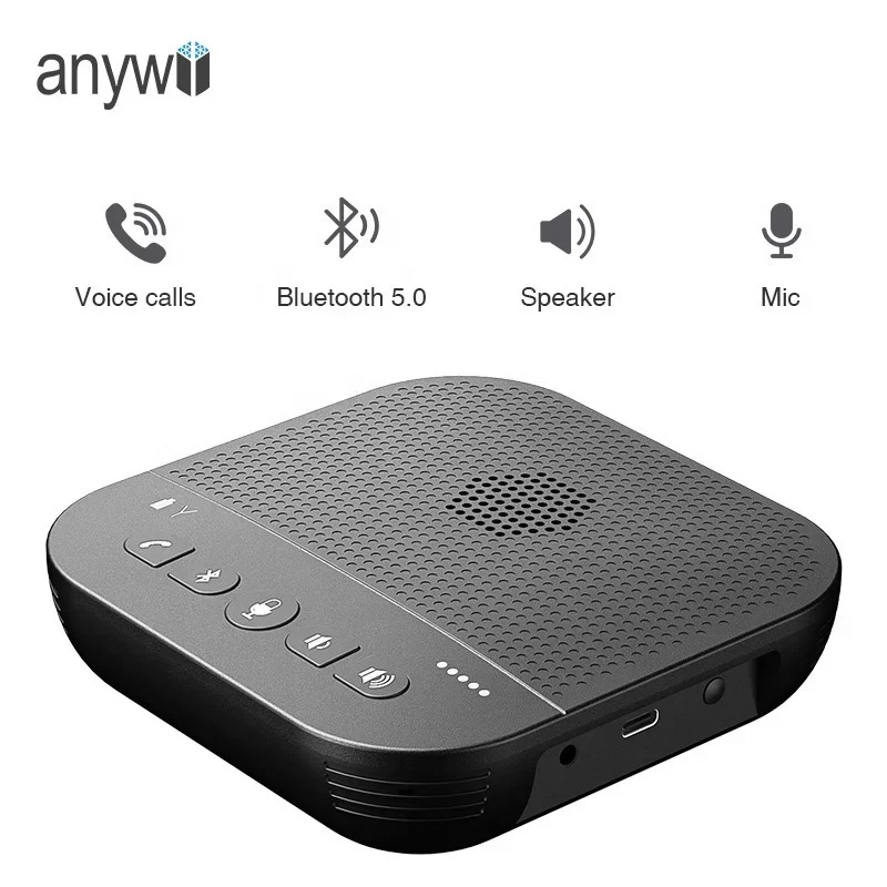 Anywii meeting speaker video conference microphone speakerphone usb blue tooth conference microphone & speakers for phones