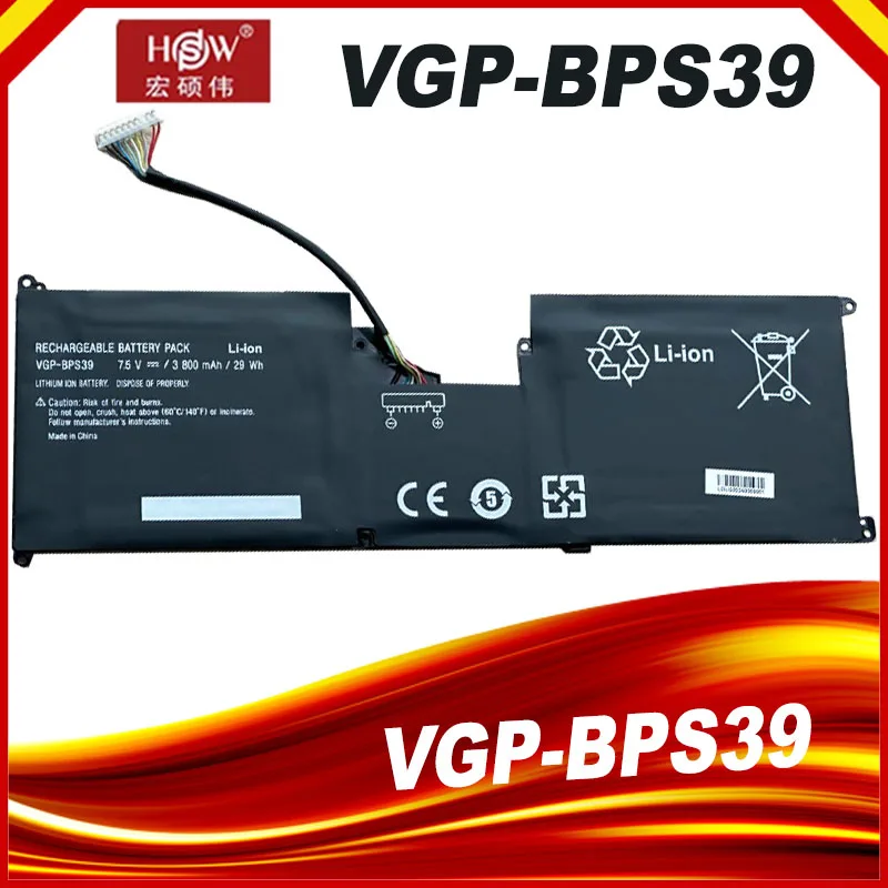 

NEW VGP-BPS39 BPS39 7.5V 29Wh Laptop Battery For SONY Vaio Tap 11 SVT11213CXW SVT1121V5CW SVT1121A4EW SVT1122Y9EB SVT1121B2EW