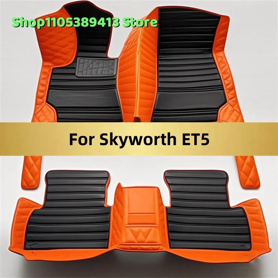 

Custom Car Floor Mats For Skyworth ET5 2020 2021 2022 2023 2024 2025 2026 2027 2028 Car Mat Accessories Mats Carpets Auto