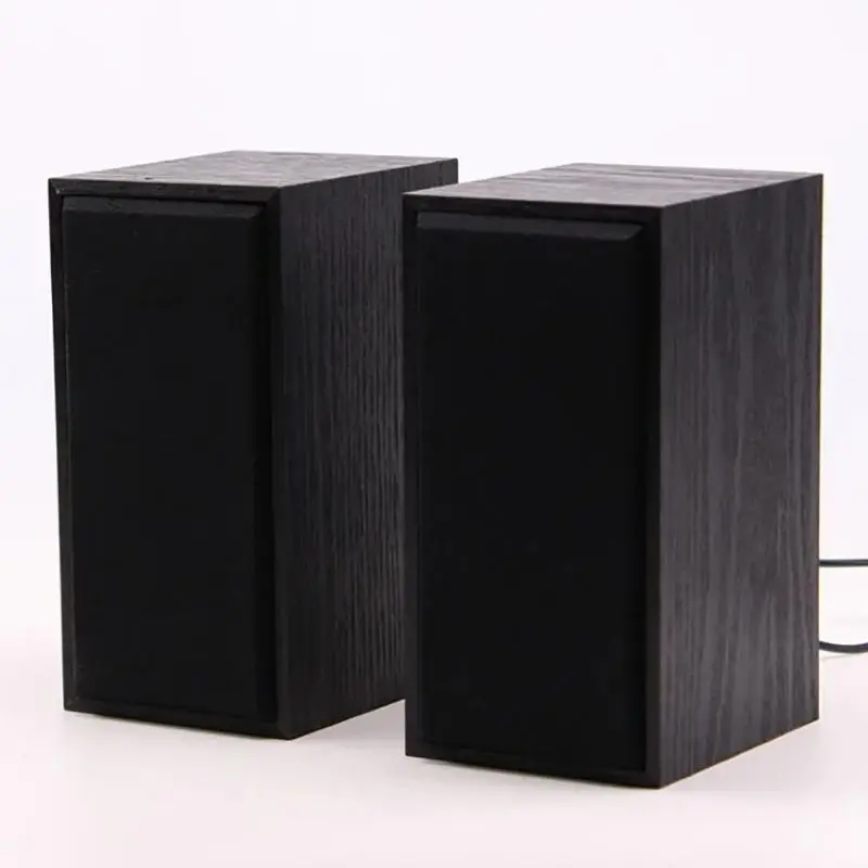 Wooden Bookshelf Speakers for Home Theater, Surround Sound and High-fidelity Lossless Music, USB Computer Laptop Speakers