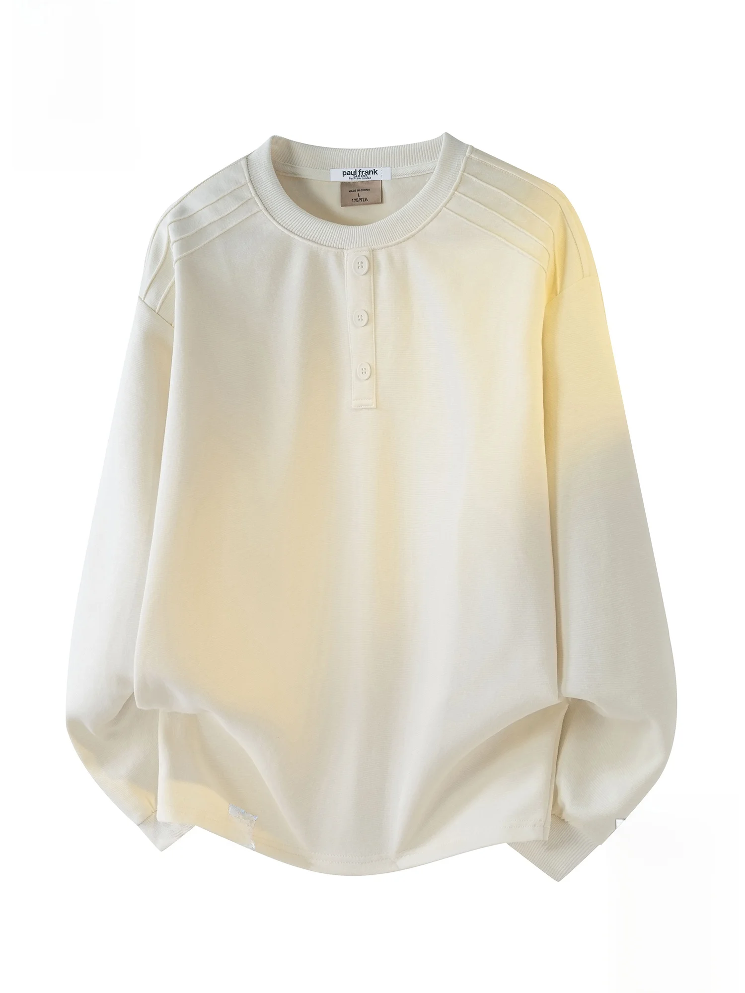 

Spring round Ne Sweatirt T-irt Men's Loose Casual Long Sve Top Faionable Youth Spring Collection