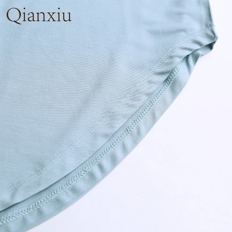 2021Women\'s Robe Baboo Fiber Round Collar Short Sleeve Nightdress Ladies Sexy Sleepwear Plus Size Pajamas Night Wear Camisola