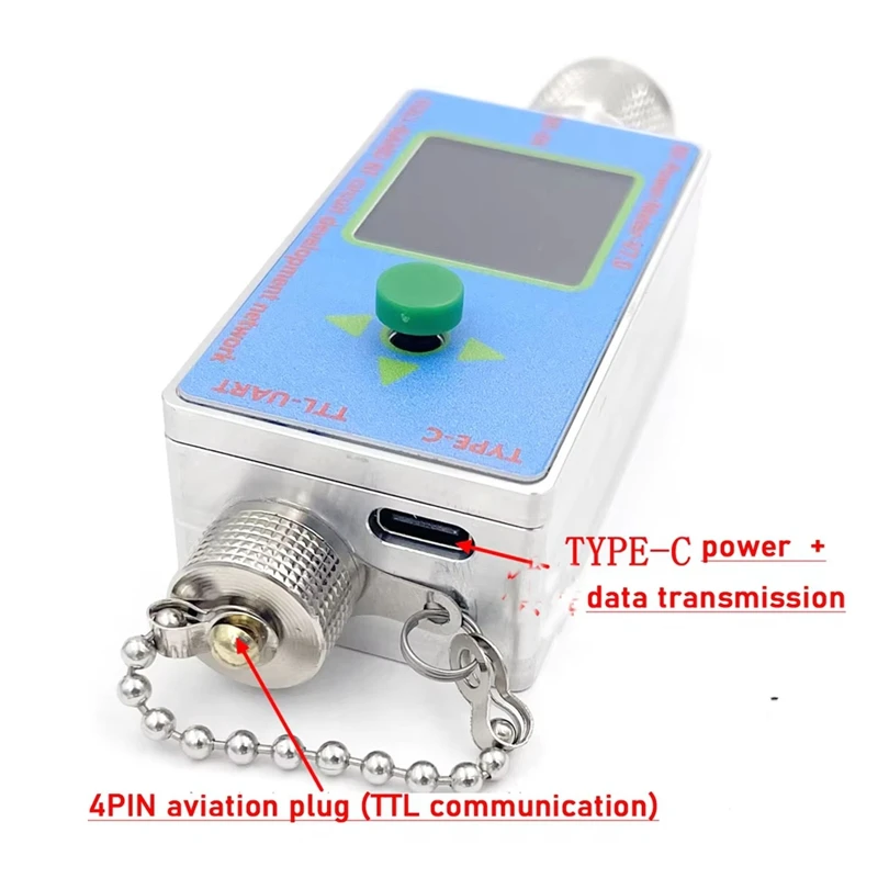 N-Type 100K-10Ghz V7.0 RF Power Meter TTL Software Communication TYPE-C USB Data Export Power Detector RF Attenuator-A26I