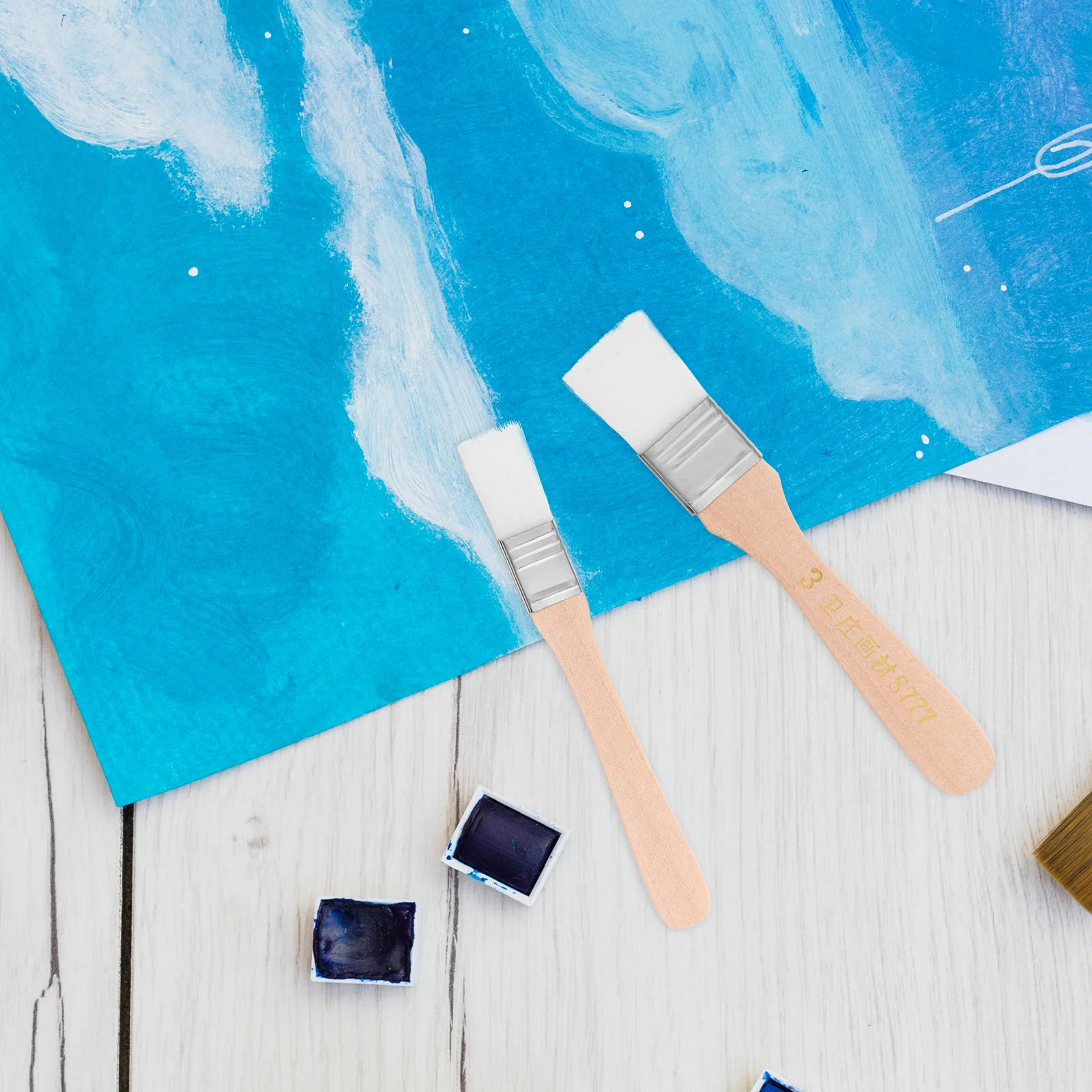 

6pc Paint Brush Set Gel Nail Brushes Car Restorer Micro Painting DIY Furniture Touch up Tool Chip for Adhesives