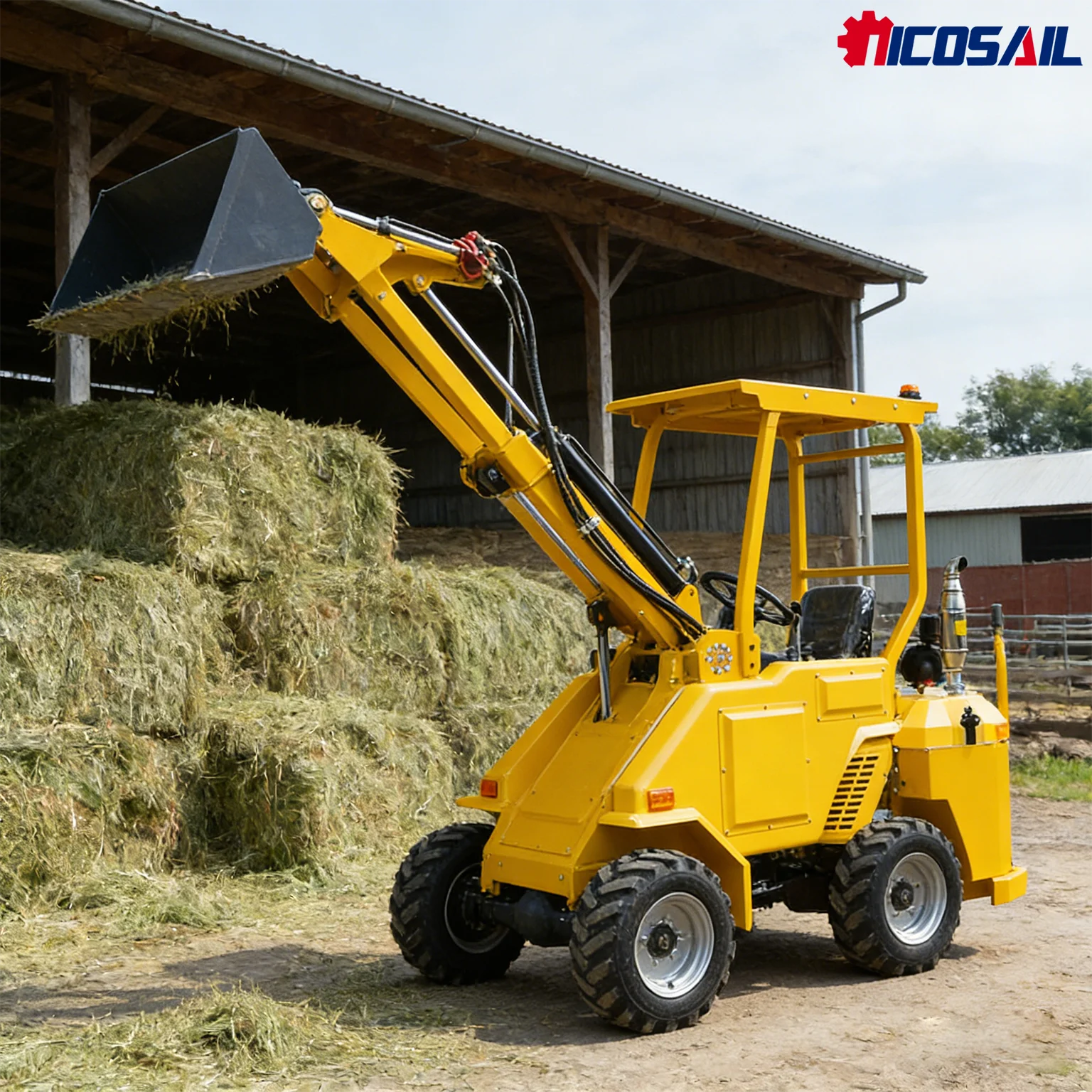 

2-тонный телескопический погрузчик с сертификатом CE, стандарт Евро-5, компактный телескопический погрузчик с многофункциональными насадками