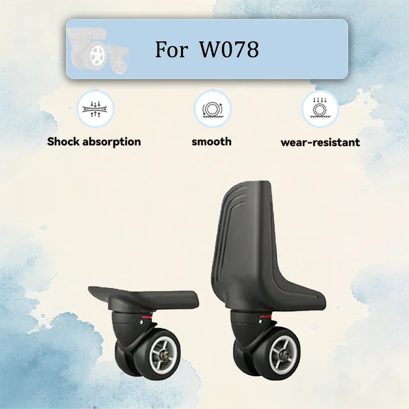 

For W078 Heavy Duty Luggage Wheels 300LBS Load 360° Swivel TPU Mute Shockproof Suitcase Repair Parts
