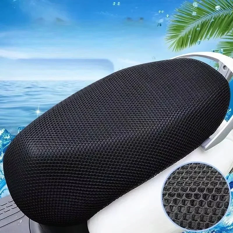 For Heat-insulating and Breathable Cover, Honeycomb Mesh Cover, Seat C Motorcycle 3D Three-dimensional Seat Cushion Cover