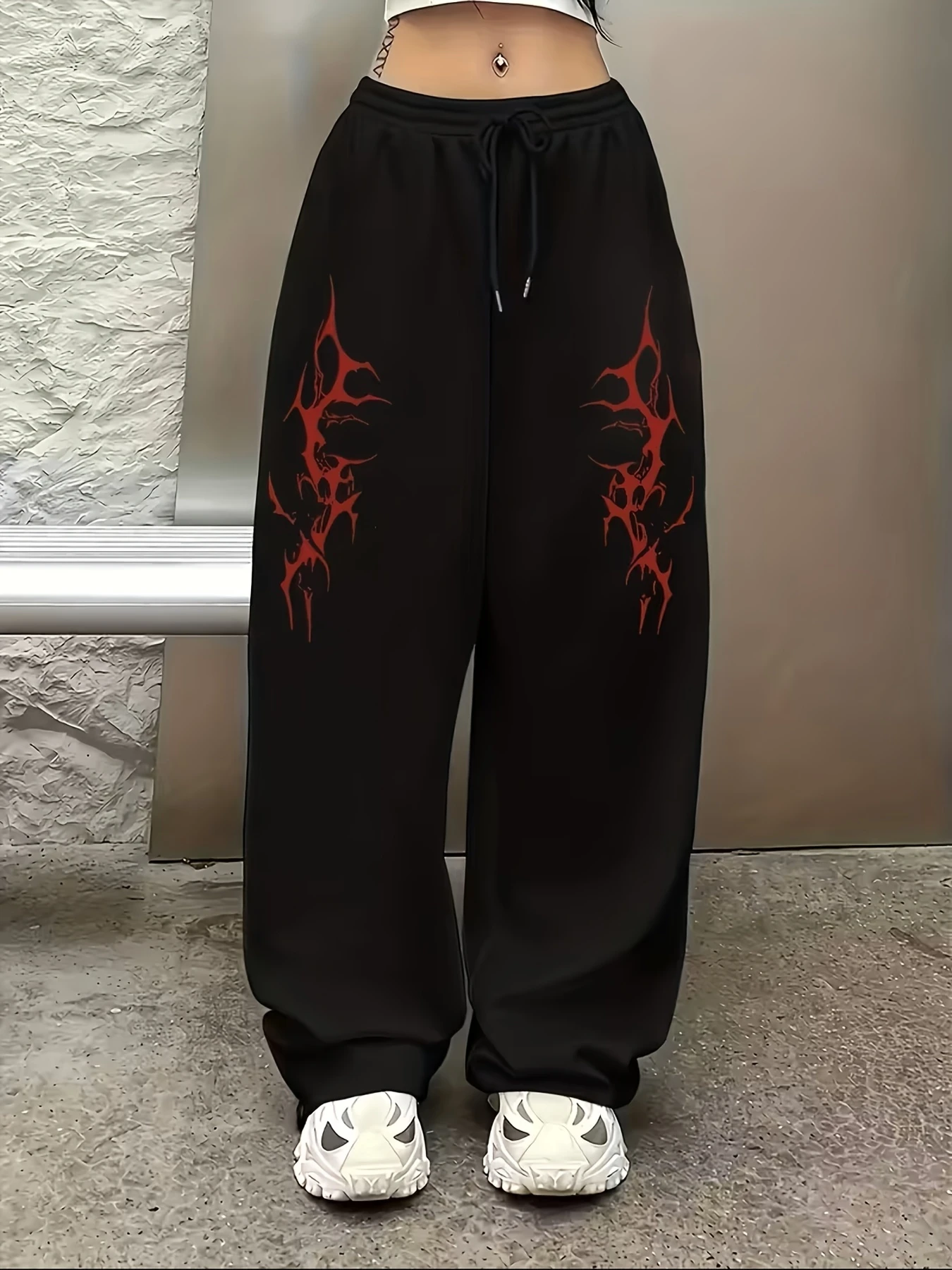 New American Style Street Dance Brand Women'S Pants - Geometric Print - Elegant Jazz Dance Trousers - Casual Vacation Long Pants
