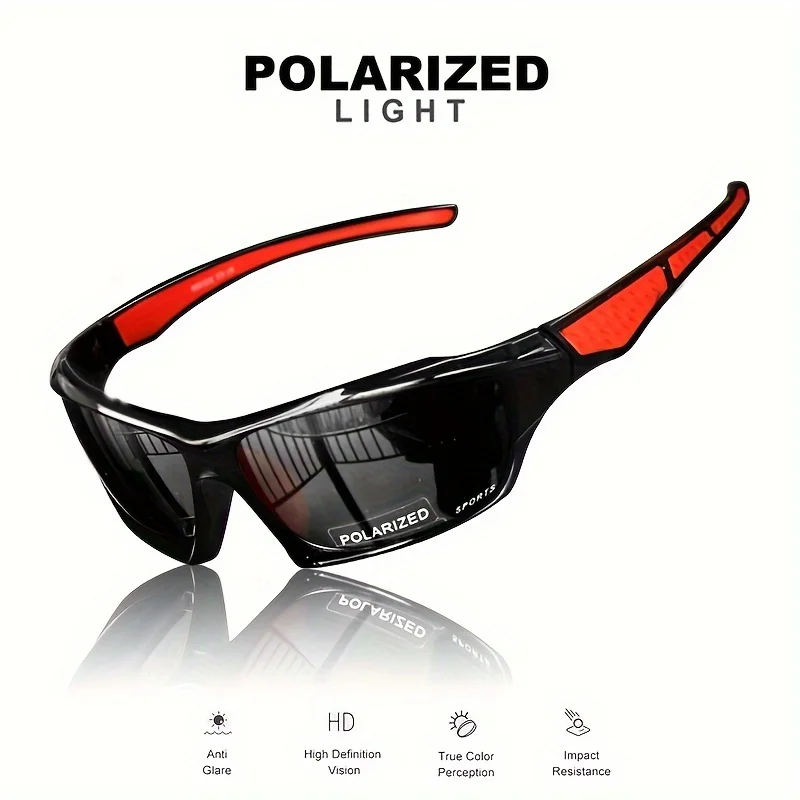

1PC Sports Polarized Sunglasses for Men Lightweight Night Vision Male Shades Cycling Driving Fishing Fashion Mirror 선글라스
