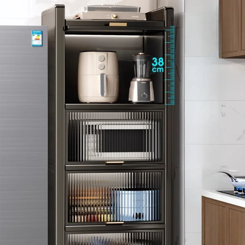 Hand kitchen shelves, microwave storage cabinets