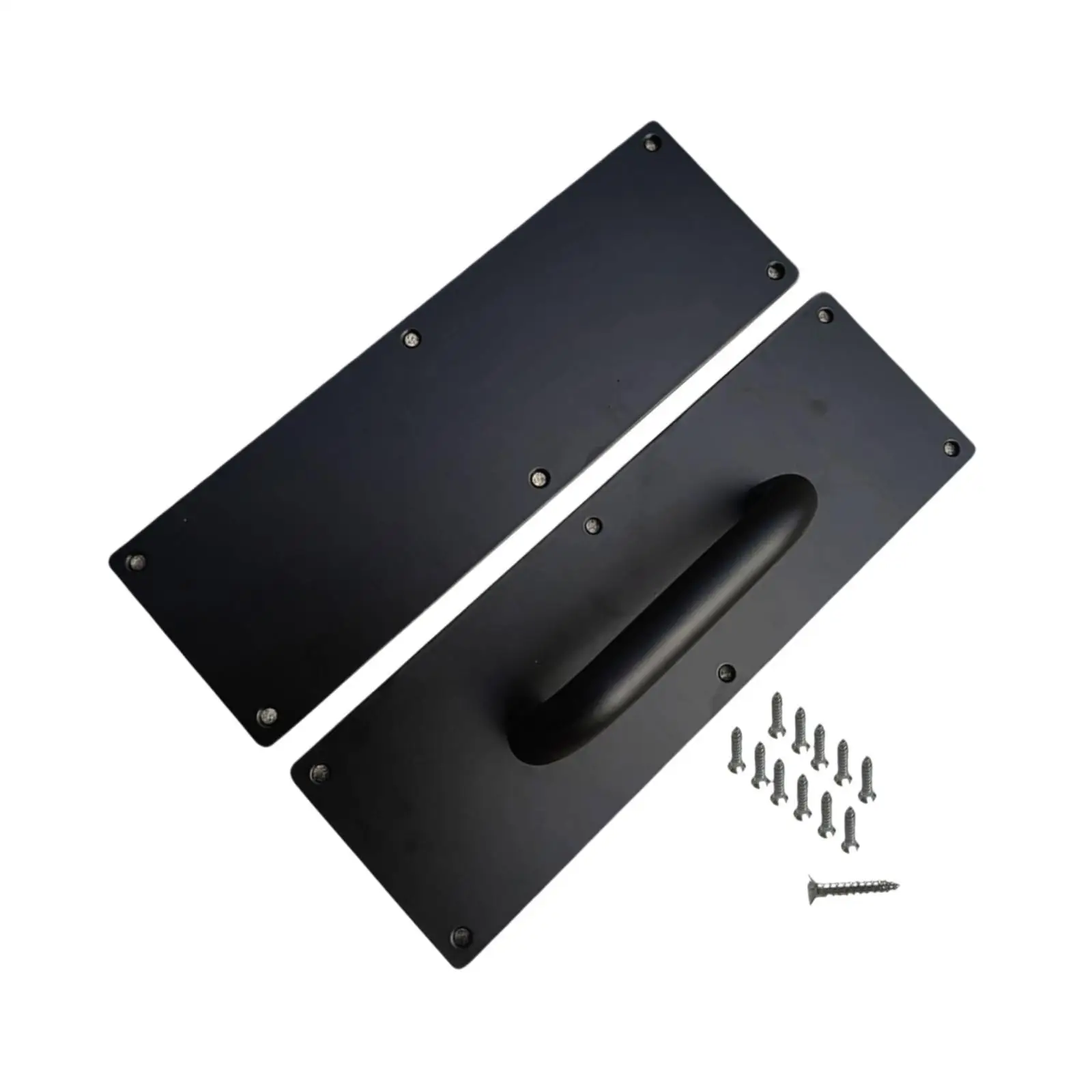 Wear Resistant Stainless Steel Door Handles Pull Push Set Simple Style with Screws for Home Office Doors