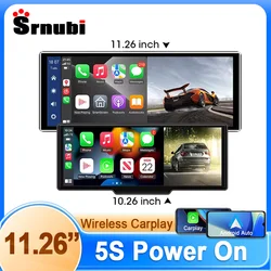 Universal 11.26 Inch 4K 3840*2160 Car DVR Multimedia Wireless Carplay & Android Auto BT AUX for MP5 Player Monitor Screen
