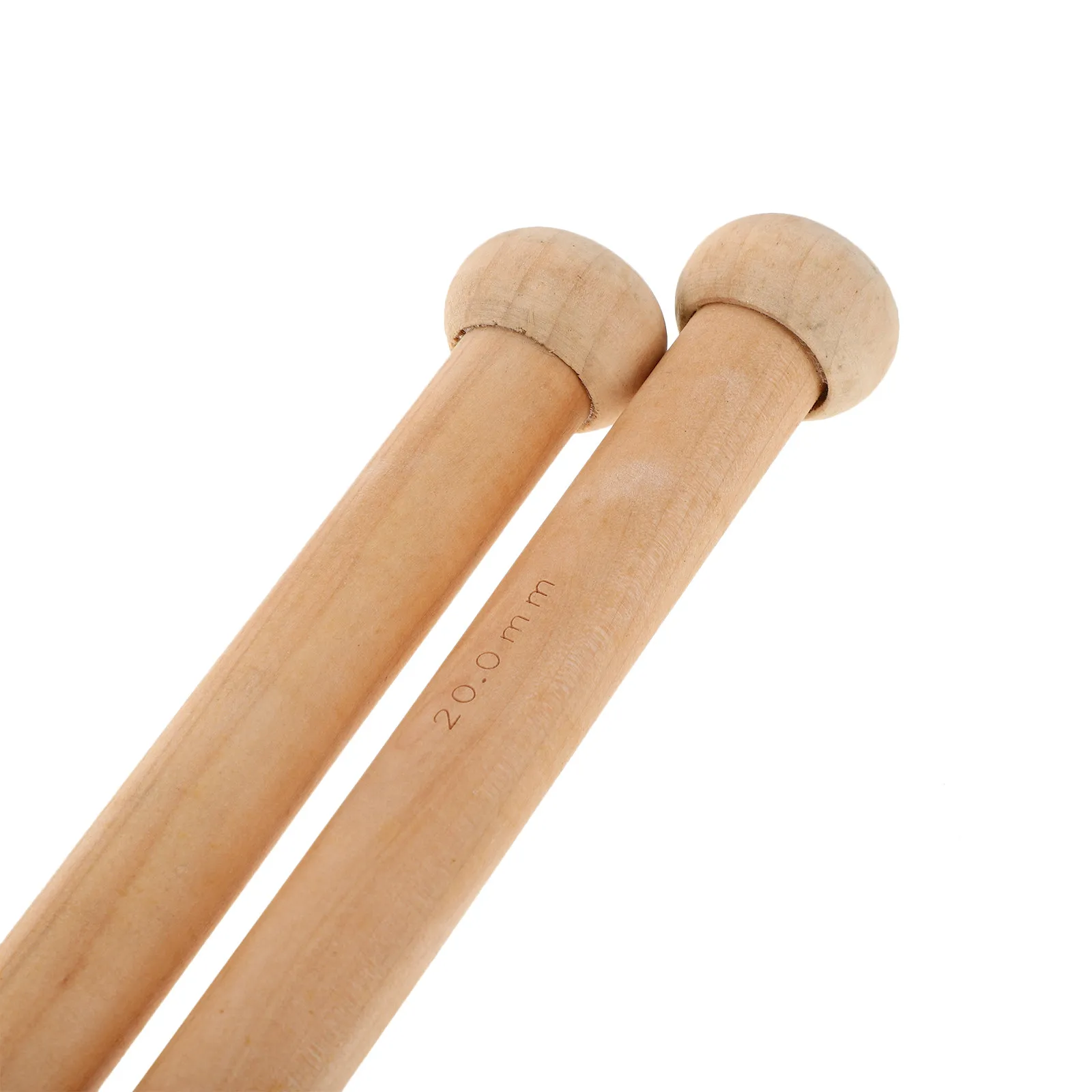 6Pcs Thick Yarn Wooden Knitting Needles Jumbo Straight Needles 35Cm DIY Hand Knitting Tools for Blankets Scarves Sweaters