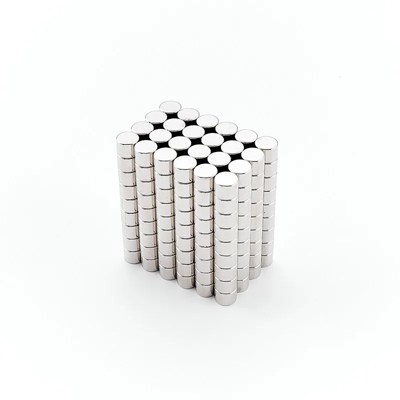 10pcs/lot Diameter 6mm Series Thickness 1-25mm High-strength Cylindrical Mini Universal Magnetic Fastener