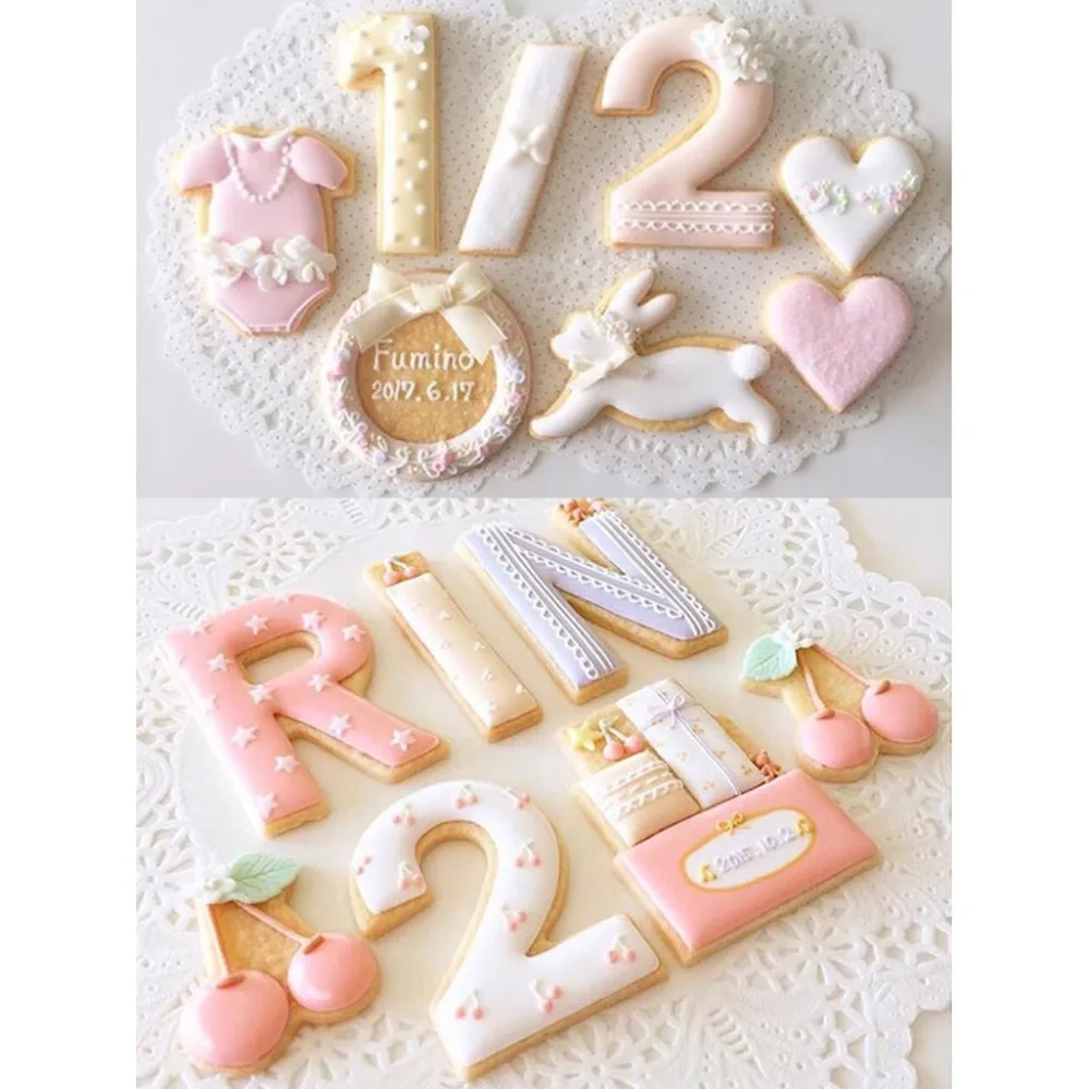 Large Numbers Cookie Cutters Biscuit Mold Kitchen Baking Pastry Bakeware DIY Tools