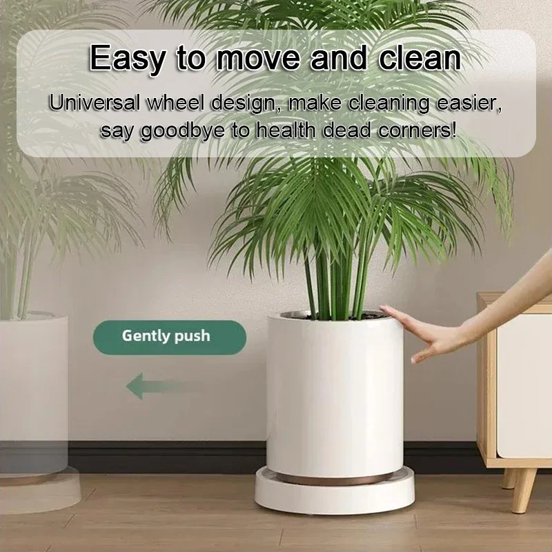 New Universal Wheel Flower Pot Mobile Tray-Silent Invisible Outdoor Garden Balcony Plant Stand Plastic Thickened Garden Supplies