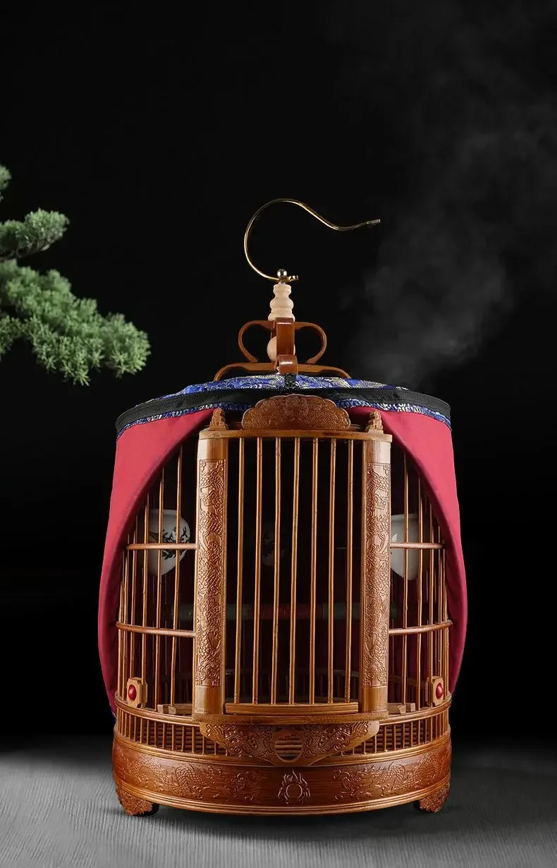 Parrot Vintage Bird Cage Wooden Small Carrier Passaros Feeder Birdcage Accessories Budgie Gabbia Per Uccelli Pet Supplies