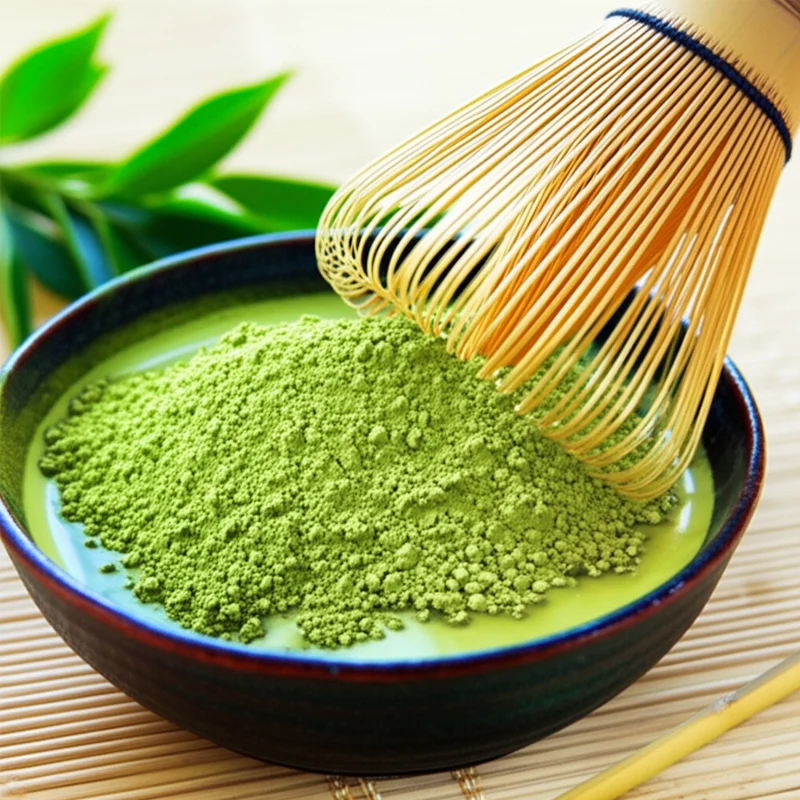 Matcha Green Tea Whisk 120 Prongs Japanese Bamboo Whisk Chasen Preparing Matcha Powder Brush Tool Tea Traditional Scoop