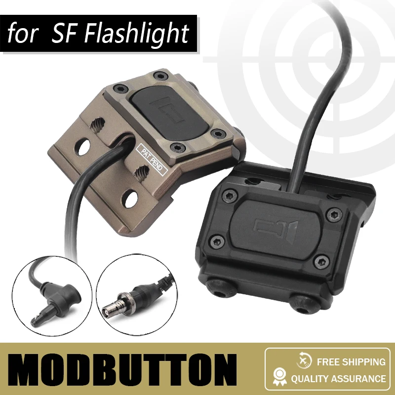 

Pressure Switch ModButton Light Wing Adapter Mount SF M300A M300 Tactical Flashlight Airsoft Picatinny Rail SF Plug