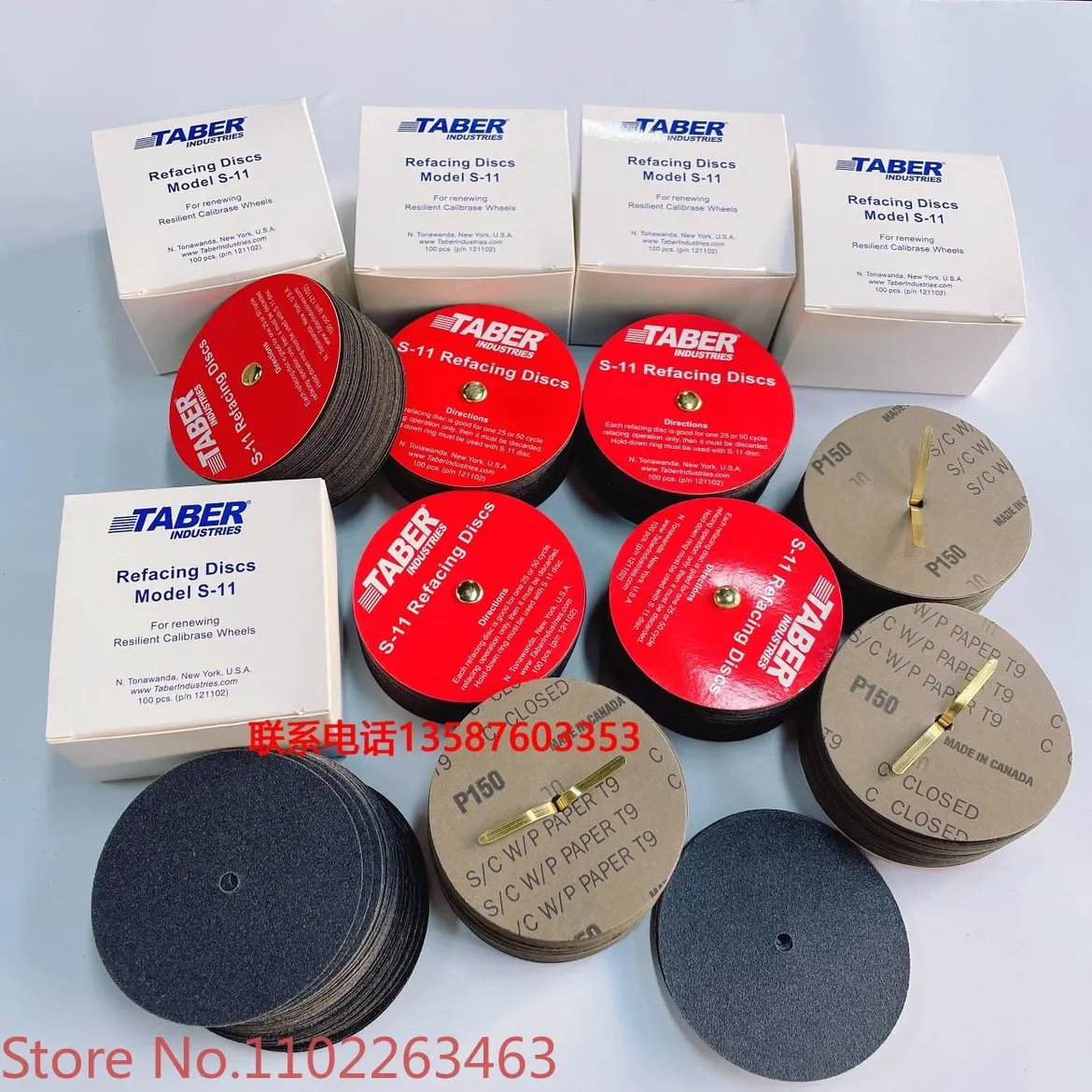 

Taber Sand Paper S-11 Pre ground Sand Paper Taber S11 Sand Paper Grinding Wheel Repair Sand Paper Box of 100 Sheets
