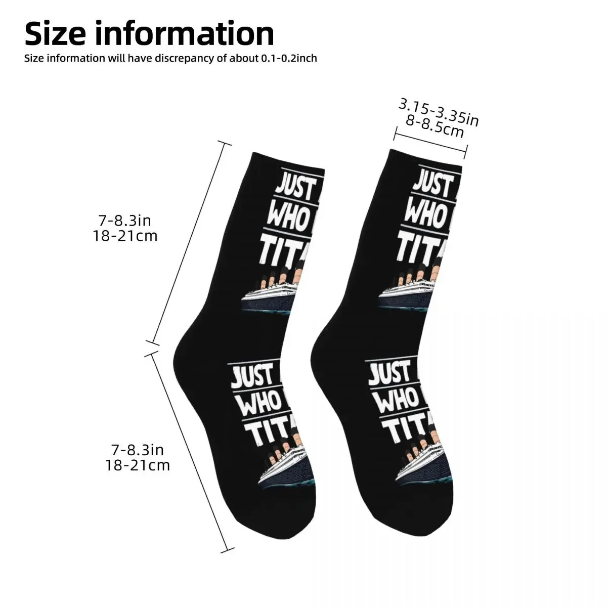 Just A Boy Who Loves Titanic Titanic Ship Gift For Boys Kids Socks Harajuku Soft Stockings All Season Long Socks Accessories