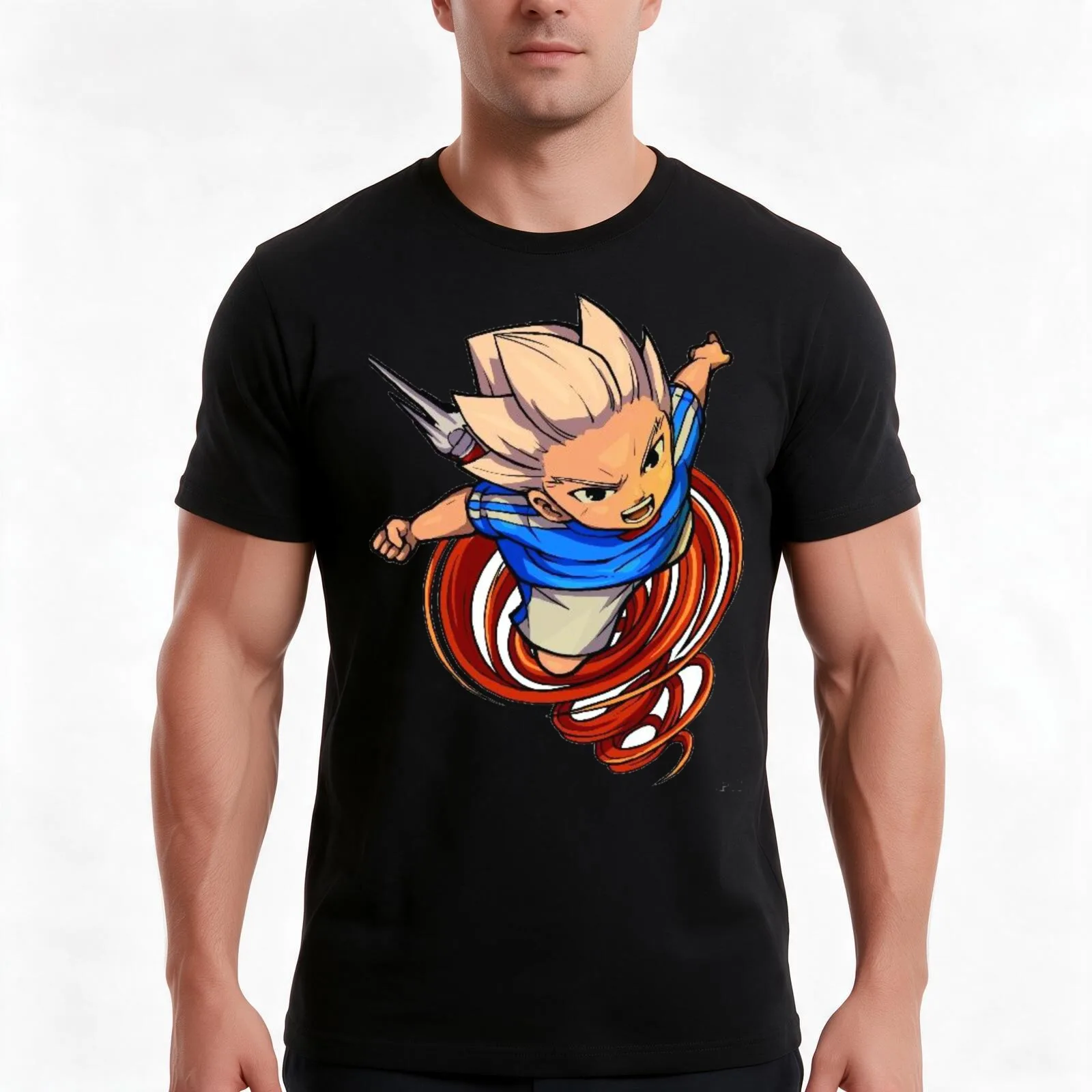 Inazuma Eleven : Axel Blaze (gouenji) fanart ! T-Shirt Summer Casual Cotton Tee Unisex Men Women