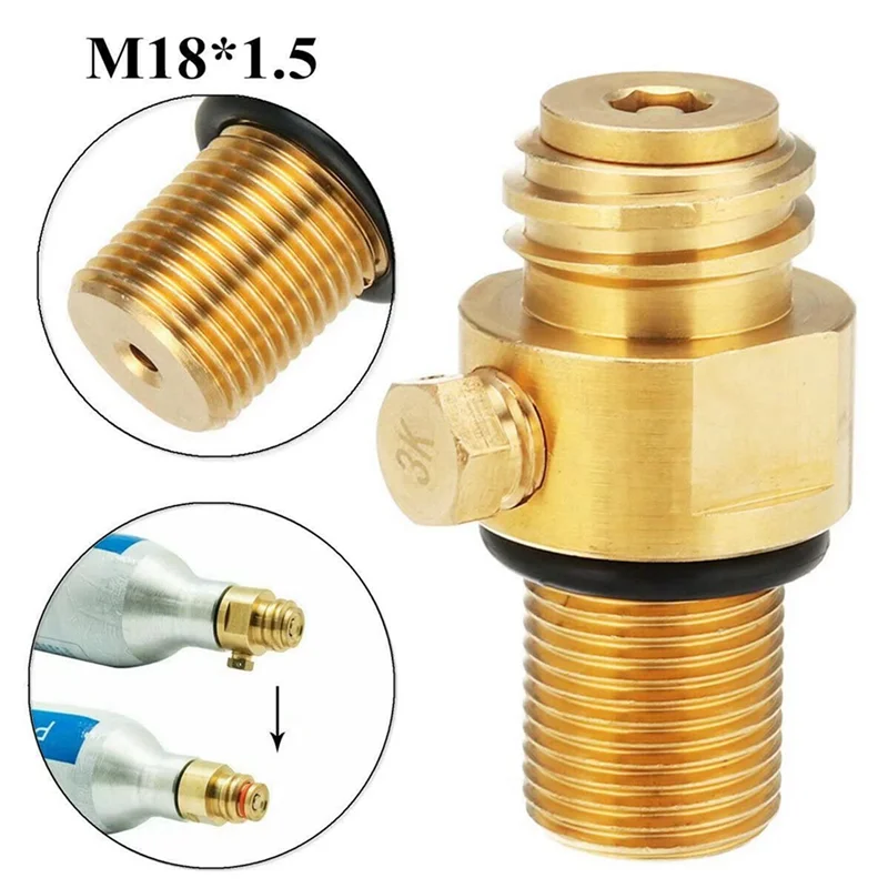 ABDJ-3X M18X1.5 Заправка адаптера клапана CO2, замена резьбового преобразователя для Sodastream