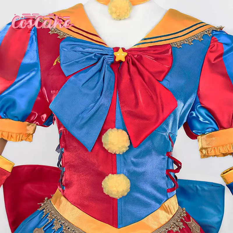

Pomni new version cosplay Costume Cosplay Series: The Amazing Digital Circus Pomni Cosplay Female Joker Costume full set
