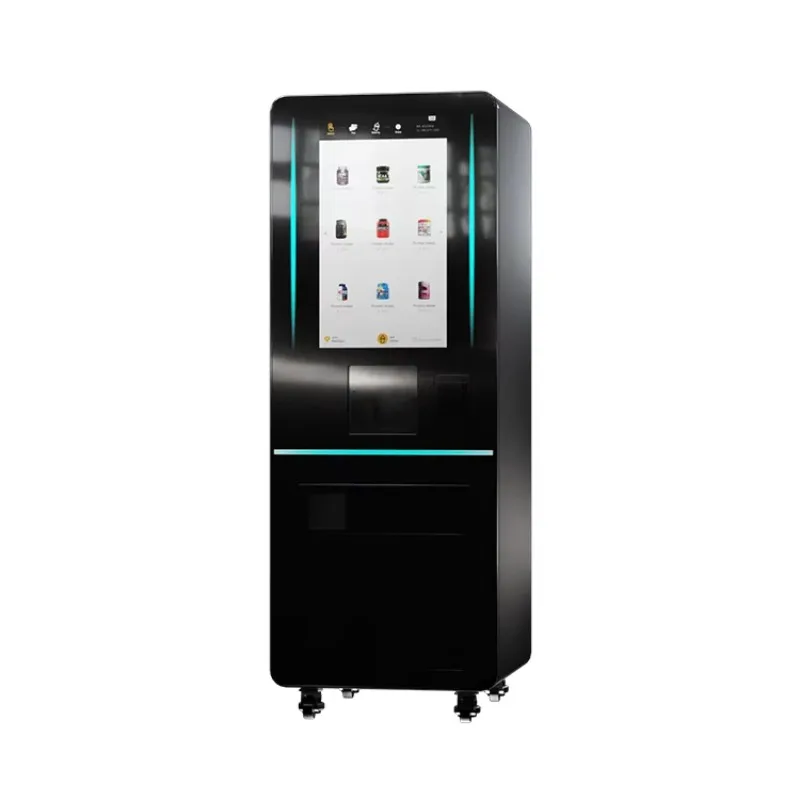 FOODLINE Customized 32-Inch Touch Screen Automatic Protein Shake Vending Machine with Coin QR Code Token Payment Systems