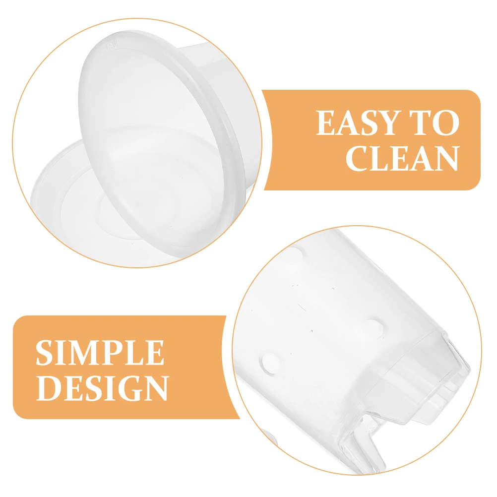 

4 set Clear Orchid Pot With Saucer Set Durable Plastic Breathable Flower Pots For Succulents Small Plants Transparent Planters