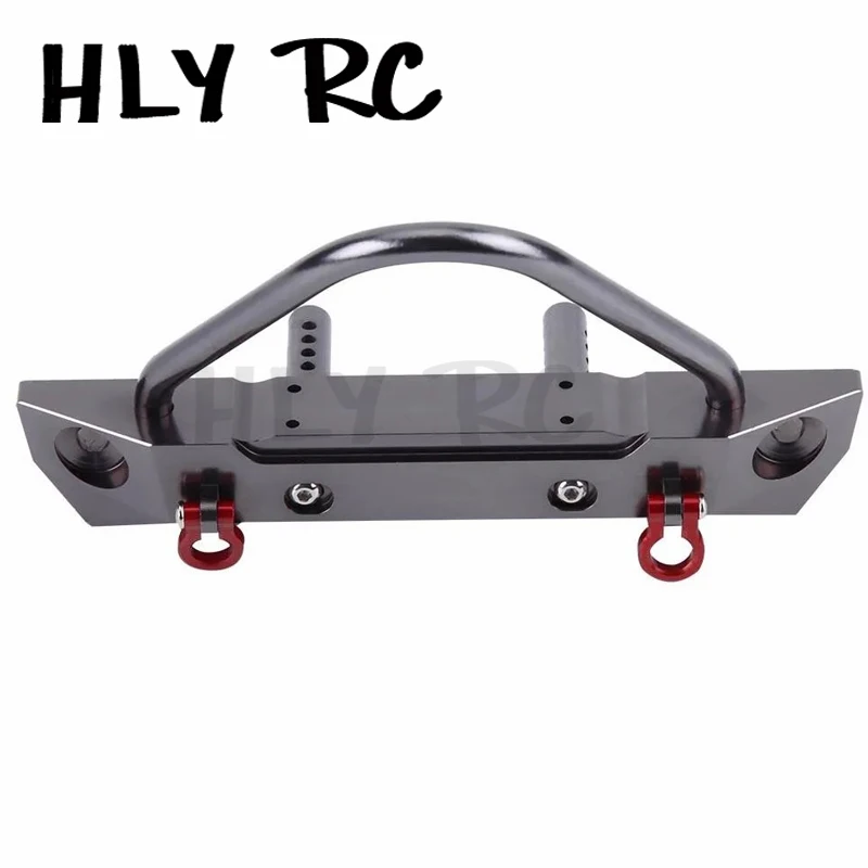 CNC Metal Front Bumper for Axial SCX10 II 90046 Traxxas TRX4 MST 1/10 RC Crawler Car Upgrade Parts Accessories CNC Metal Front