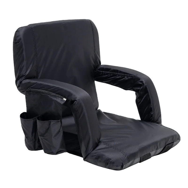 Grandstand Seat, Heated Cushion Outdoor Folding Chair Portable Beach Chair Back Pad
