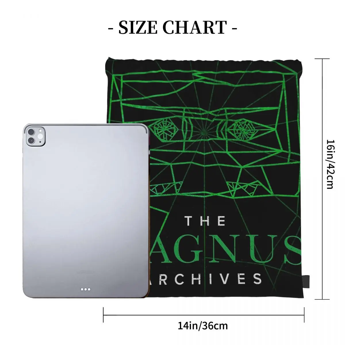 The Magnus Archives Logo (Season 5) Backpacks Drawstring Bags Drawstring Bundle Pocket Sports Bag Book Bags For Travel Students