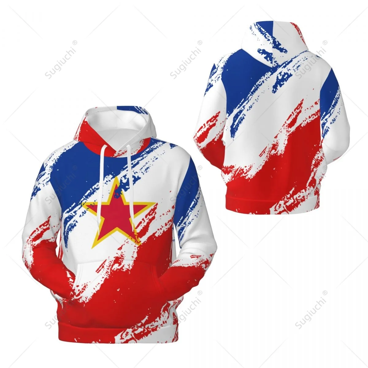 Unisex Yugoslavia Flag Color Hoodie 3D Men Women Harajuku Sweatshirt Pullover Hoodies Polyester Casual