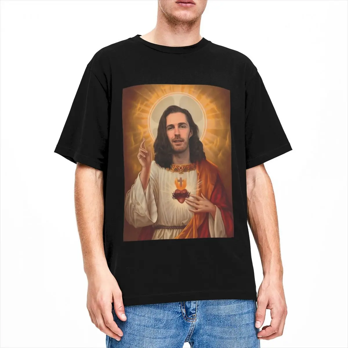 Men Women\'s Hozier Christo Funny Jesus Singer Music T Shirt Accessories Cotton T-shirt Clothes Vintage Tees Summer