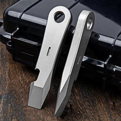 85mm Titanium Alloy Crowbar Screwdriver Wrench Bottle Opener EDC Multifunctional Tool Outdoor Camping Pry Bar New Gift