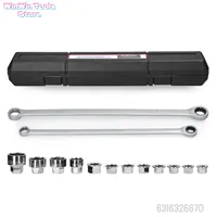15in1 Adjustable Ratchet Wrench Kit Chrome Vanadium Steel Torque Wrench Socket Set For Car Repair Hand Tools